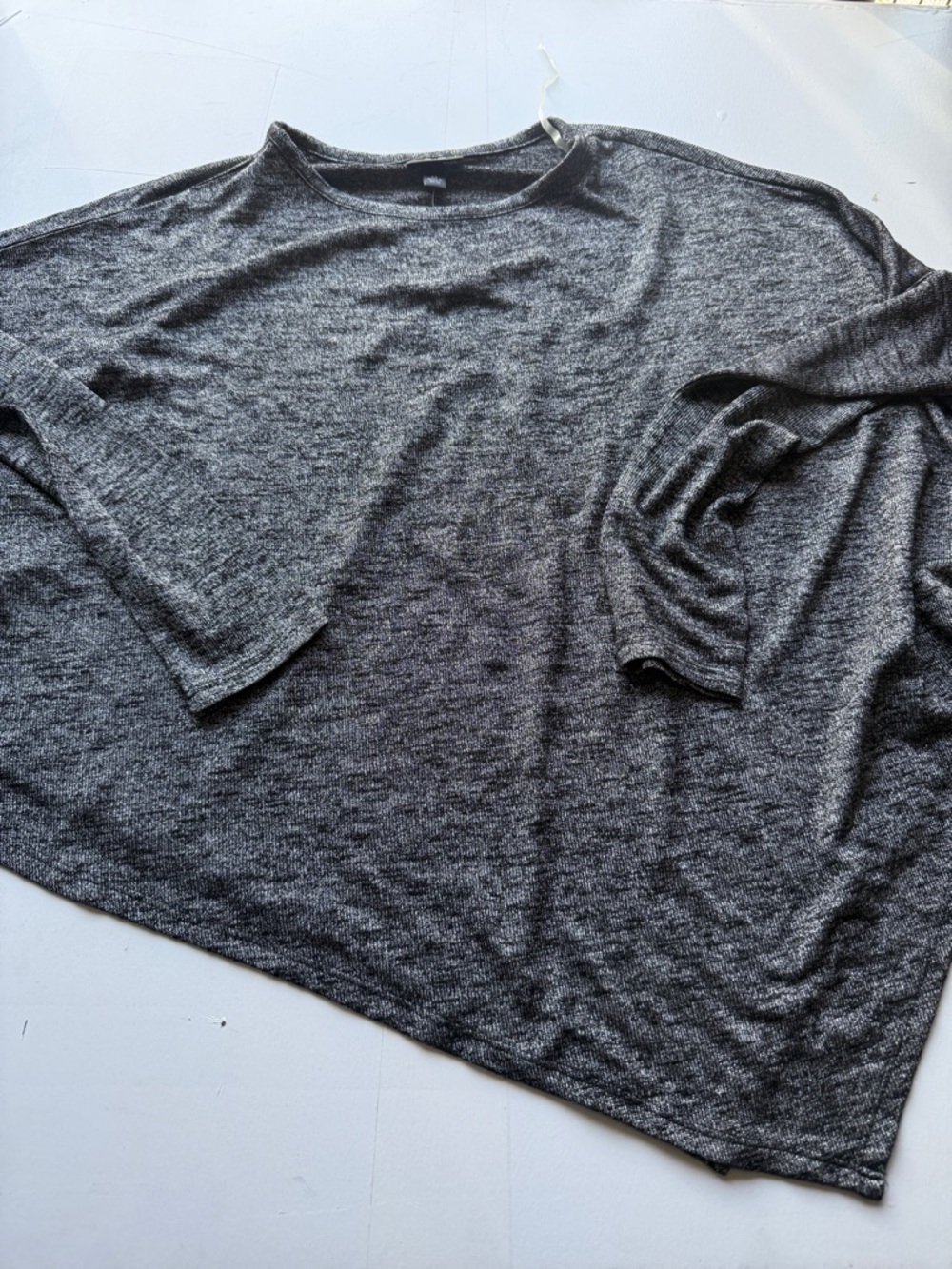 4/$25 Massimo oversized poncho top dark Gray S M shirt long sleeves lose A10